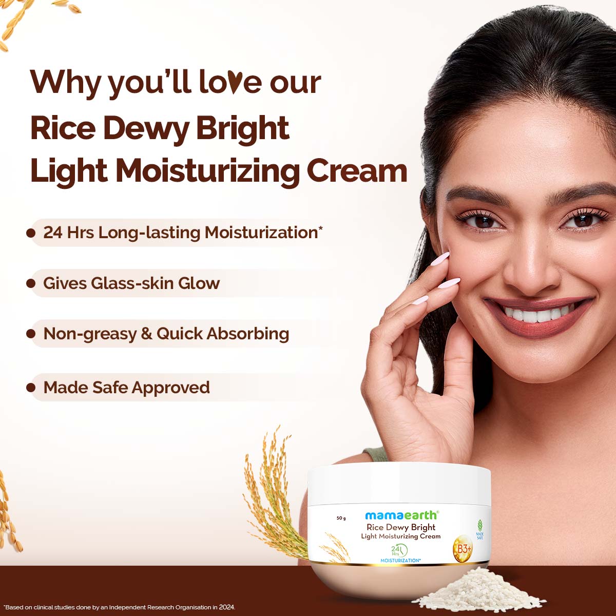 Rice Dewy Bright Light Moisturizing Cream
