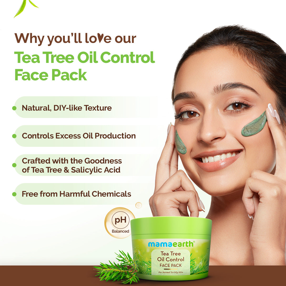 Tea Tree Oil Control Face Pack