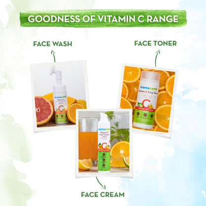 goodness of vitamin c range of mamaearth