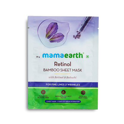 Retinol bamboo sheet mask