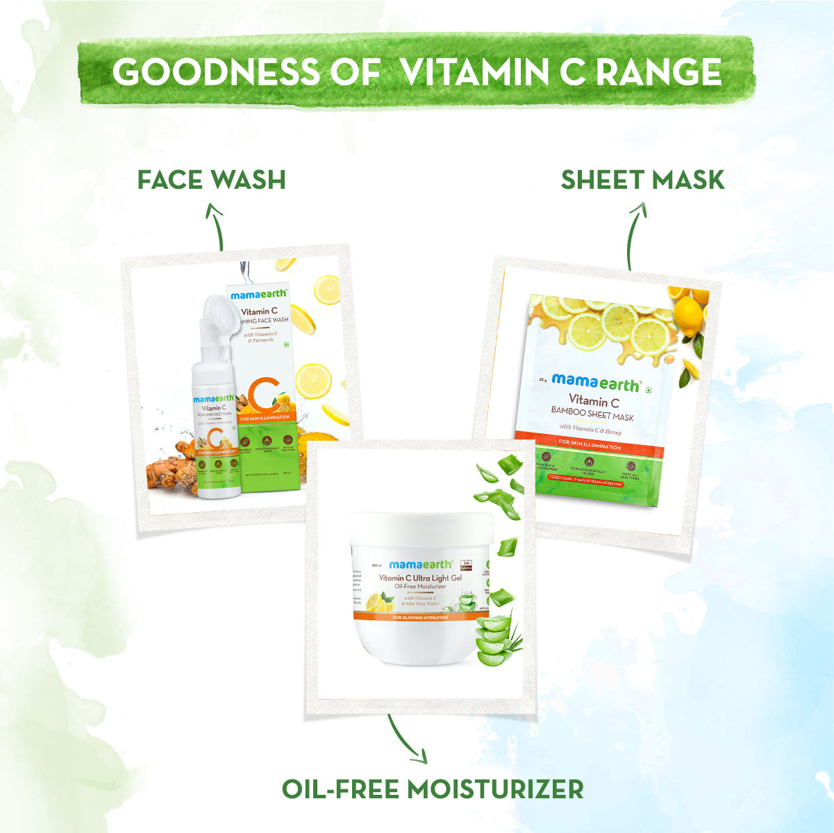 The Goodness Of vitamin C Range Of Mamaearth