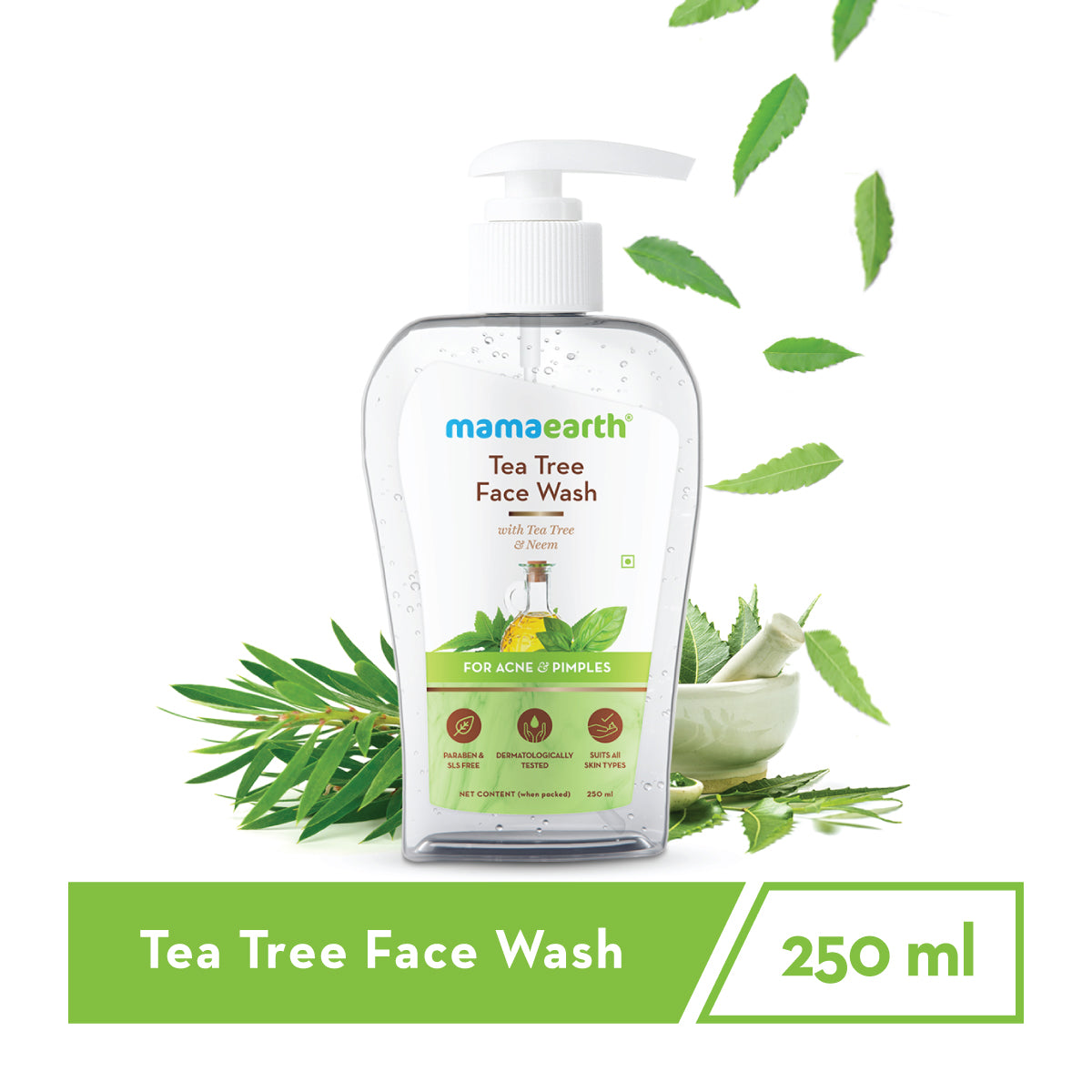 mamaearth tea tree face wash -250 ml