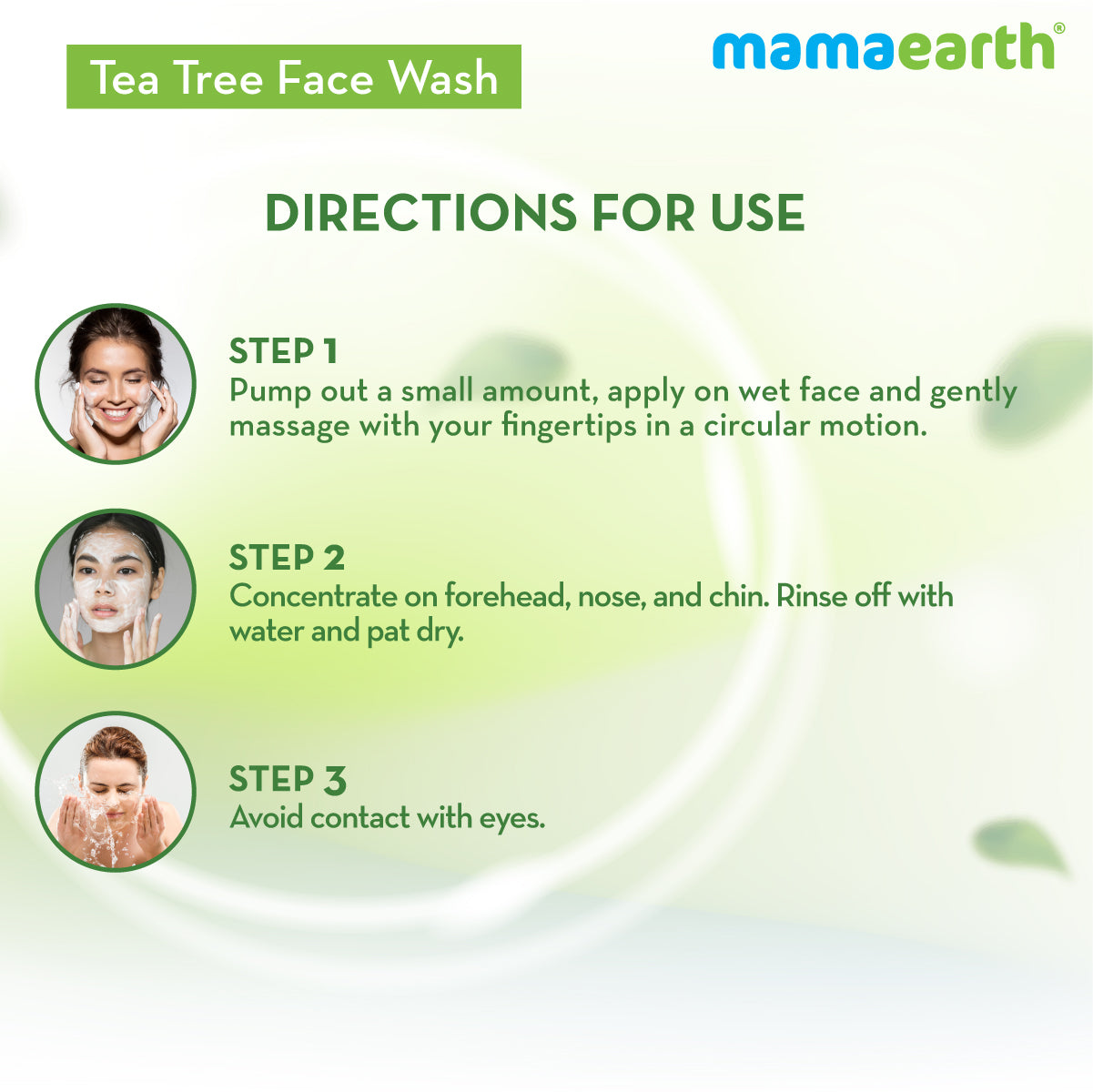 how to use mamaearth tea tree face wash