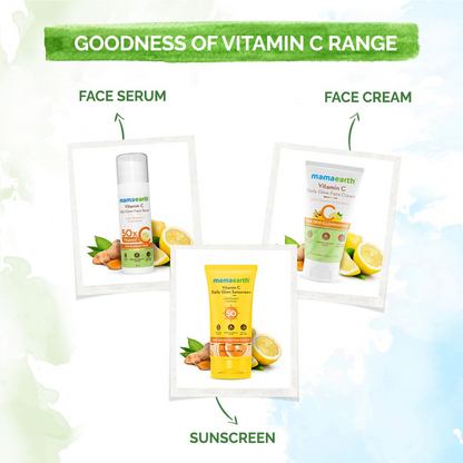 Mamaearth Vitamin C Daily Glow Sunscreen with Vitamin C & Turmeric for Sun Protection & Glow