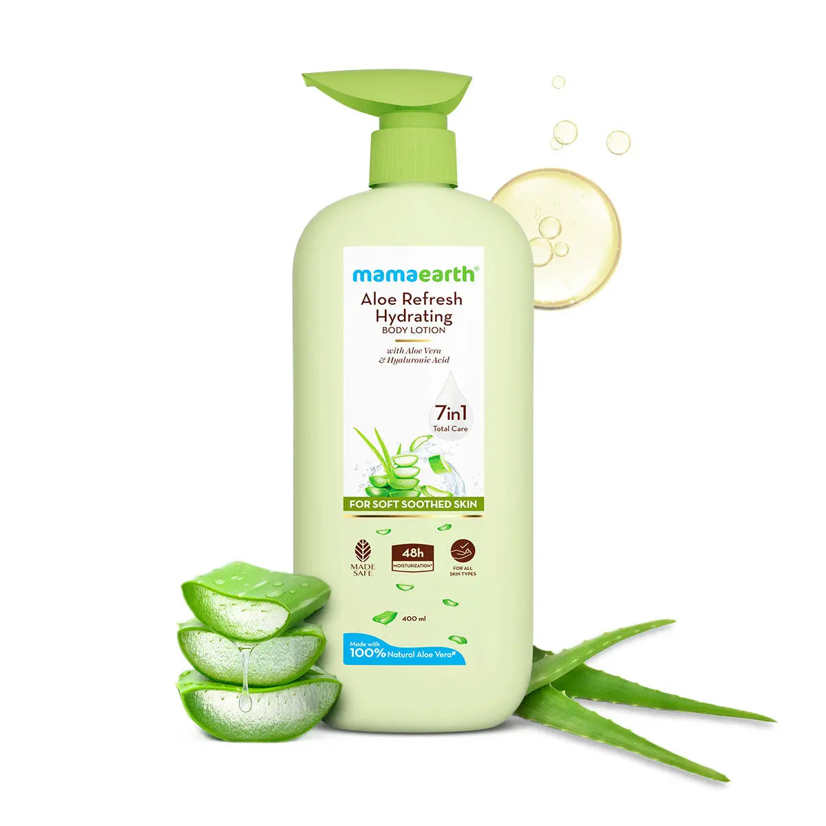 Mamaearth Aloe Vera Body Lotion 400ml – Hydrates & Refreshes Skin Naturally