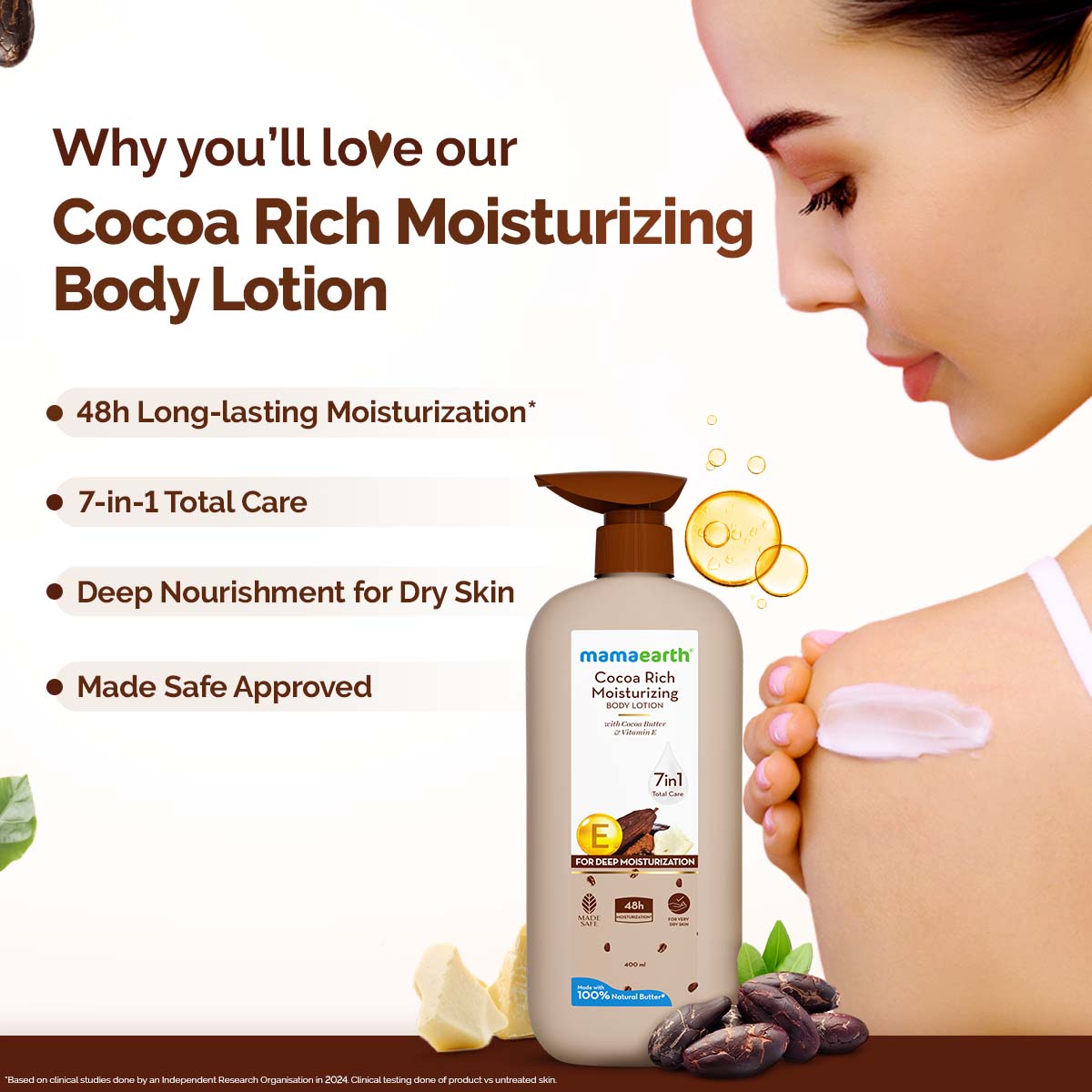 Mamaearth Cocoa Rich Moisturizing Body Lotion 400 ml