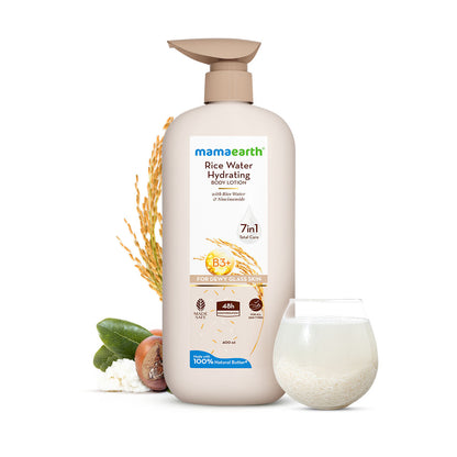 Mamaearth Rice Water Hydrating Body Lotion 400 ml