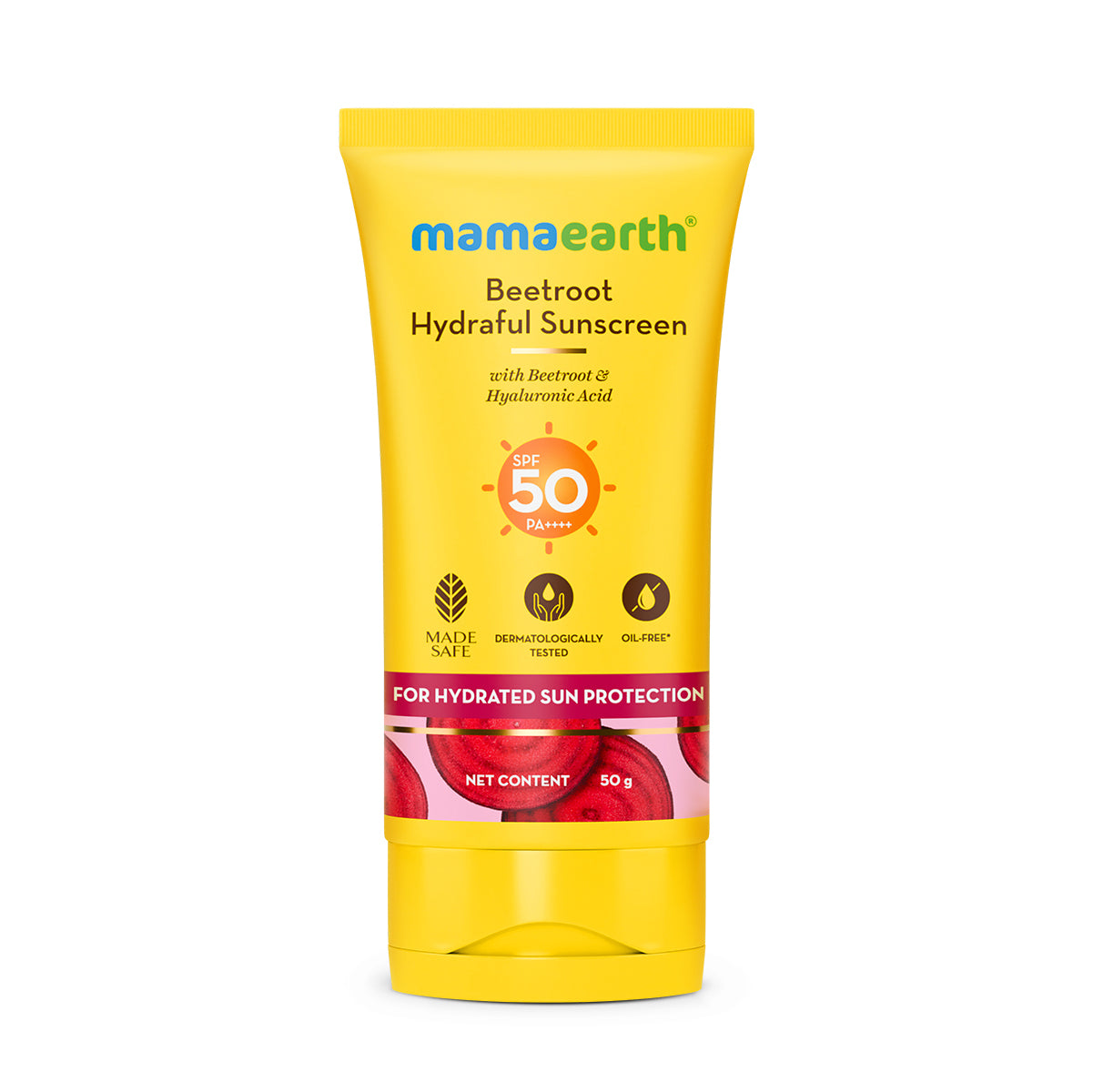 Mamaearth Beetroot Hydraful Sunscreen 50 gm