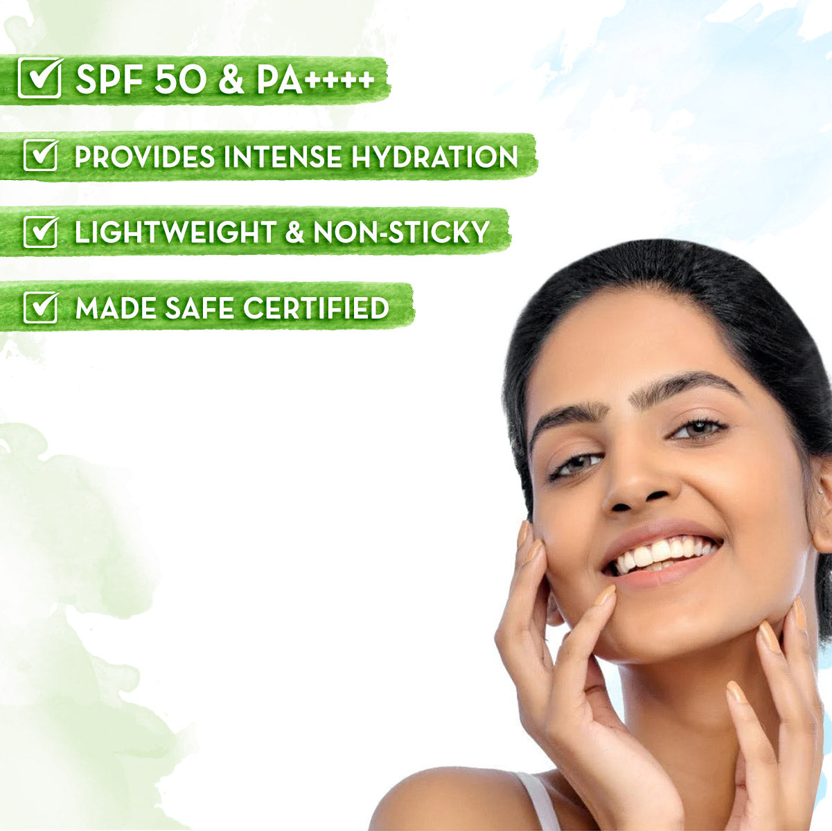 Mamaearth HydraGel Indian Sunscreen with Aloe Vera & Raspberry for Sun Protection 50 gm