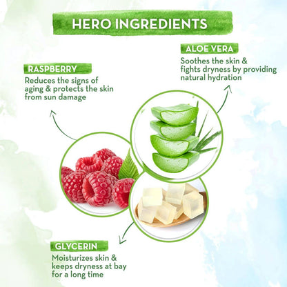 Mamaearth HydraGel Indian Sunscreen with Aloe Vera & Raspberry for Sun Protection 50 gm