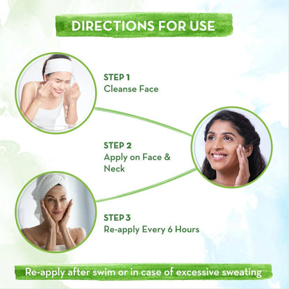 Mamaearth HydraGel Indian Sunscreen with Aloe Vera & Raspberry for Sun Protection 50 gm