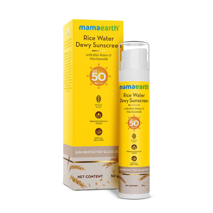 Mamaearth Rice Water Dewy Sunscreen