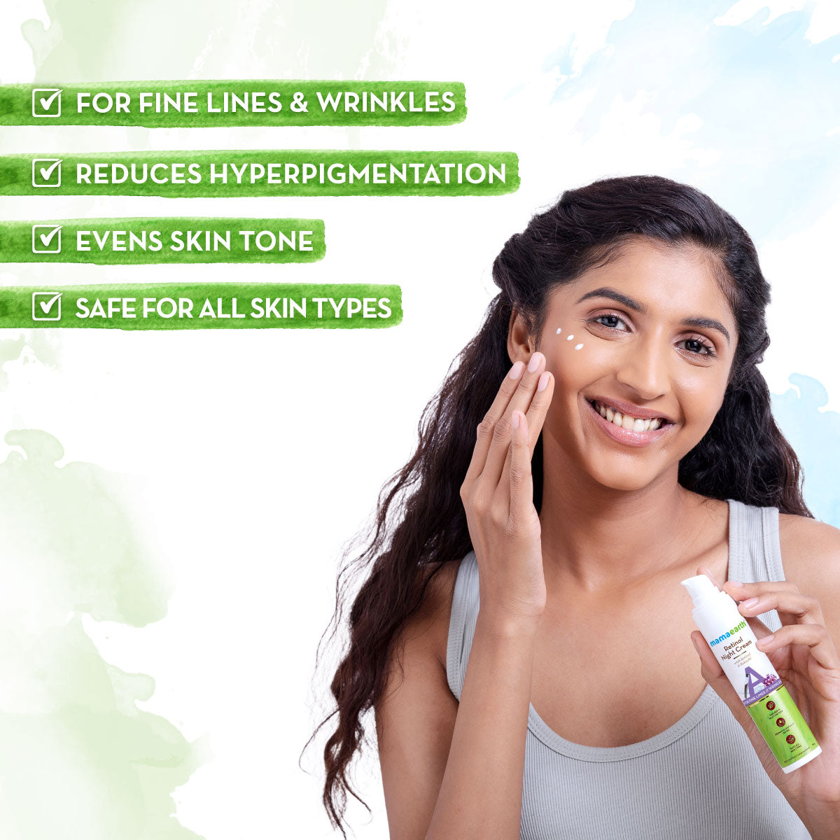 Retinol Night Cream For Women for even skin tone benefits