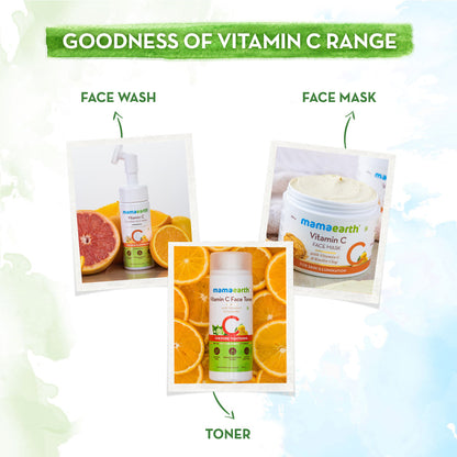 Vitamin c rich skin care range