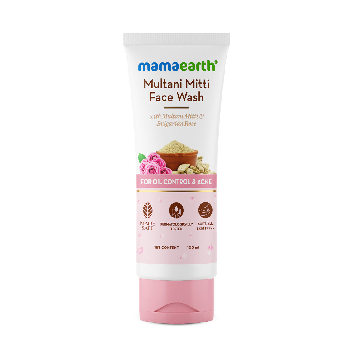 mamaearth multani mitti face wash for oil control