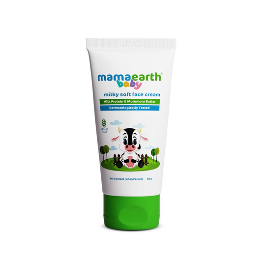 Mamaearth Milky Soft Face Cream With Murumuru Butter for Babies 60 gm