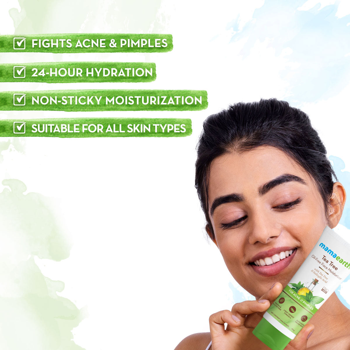 tea tree oil free face moisturizer for pimples and acne