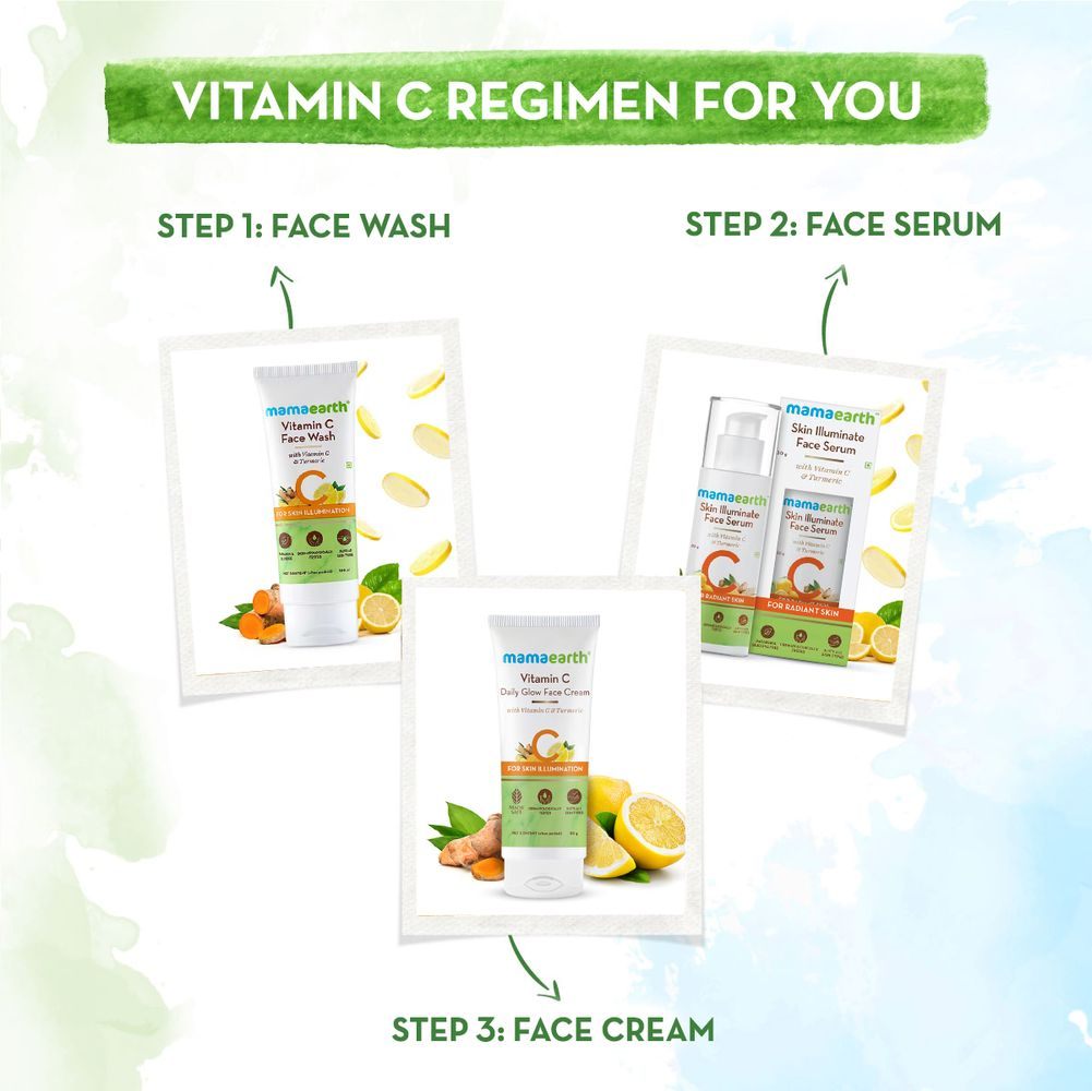 Mamaearth Vitamin C Daily Glow Face Cream With Vitamin C & Turmeric for Skin Illumination 80 gm