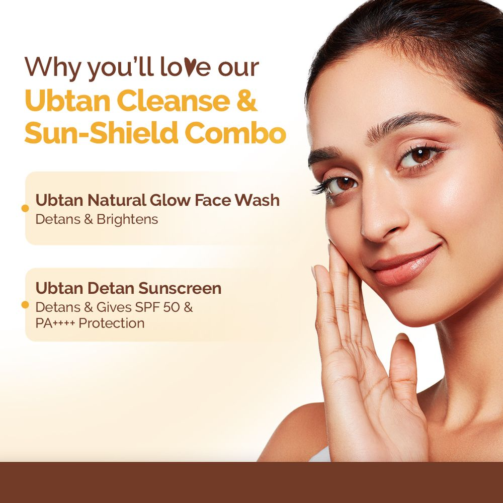 Mamaearth Ubtan Cleanse & Sun-Shield Combo
