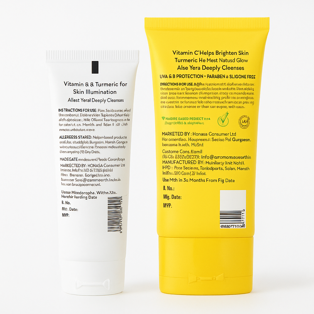 Vitamin C Daily Glow Sunscreen 50gm & Vitamin C Face Wash 50ml