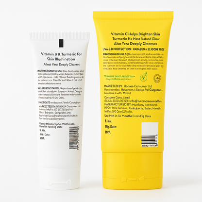 Vitamin C Daily Glow Sunscreen 50gm & Vitamin C Face Wash 50ml