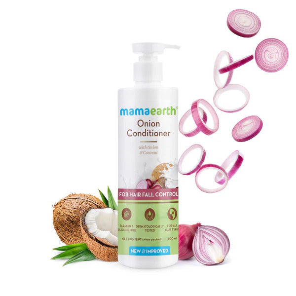 Mamaearth Onion Conditioner for Hair Growth and Hair Fall Control with Onion and Coconut