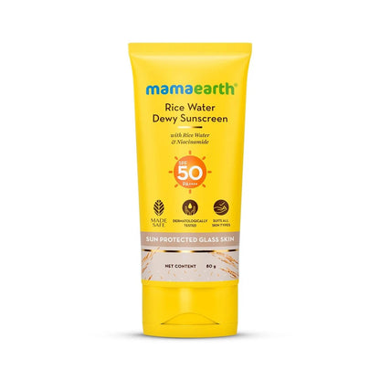 Mamaearth Rice Water Dewy Sunscreen