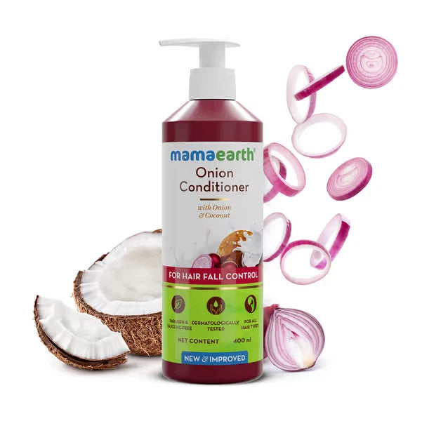Mamaearth Onion Conditioner for Hair Growth and Hair Fall Control with Onion and Coconut